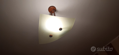 Lampadario moderna color champagne