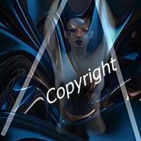 quadro moderno stampa NUOVO su tela BLUE DEMONIA