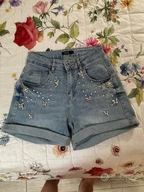 Short con strass in jeans NUOVI