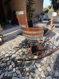 Sedia a dondolo artigianale
