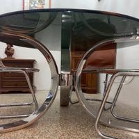 Tavolo grande di vero cristallo con 4 sedie