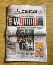 Gazzetta dello Sport Milan Campione d’Europa 2007