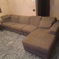 Divano letto angolare con penisola