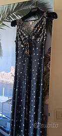 Abito lungo fondo nero 