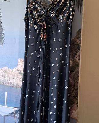 Abito lungo fondo nero 