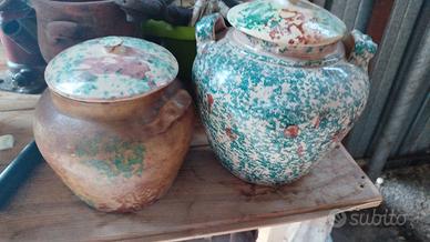 antichi vasi in terracotta siciliana 