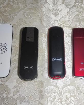 4 chiavette SIM dati per PC