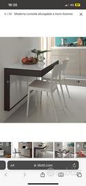 Tavolo consolle a muro allungabile