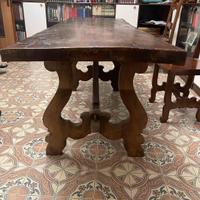 Tavolo “fratino” lombardo con quattro sedie