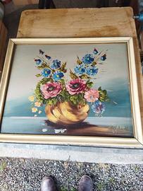 Dipinto- Degli anni sessanta - olio su tavoletta 