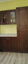 cucina componibile in legno massello , buono stato