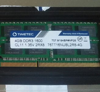 MODUL0 DI MEMORIA RAM 1X4 GB DDR3 1600 MHz
