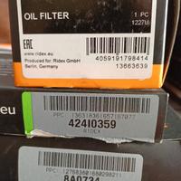 Filtro olio, filtro aria, filtro antipolline Smart