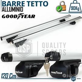 Barre Portatutto Auto in Alluminio GOODYEAR 120 CM