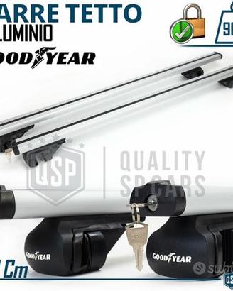 Barre Portatutto Auto in Alluminio GOODYEAR 120 CM