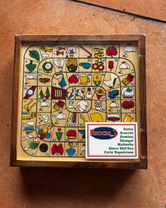 Scatola Giochi Legno 7 in 1