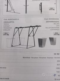 cavalletto in ferro per muratura edilizia