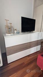 Tris Camera: Cassettone + 2 Comodini moderni