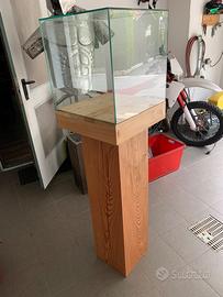 Teca in vetro con piedistallo