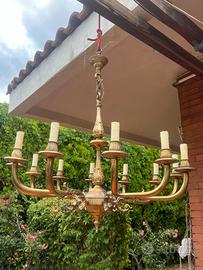 Lampadario in ottone