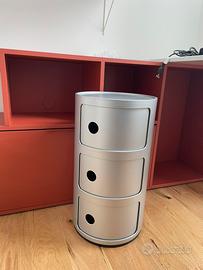 Comodini Kartell - 3 cassetti - grigio