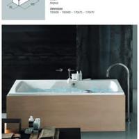 Vasca 170 x 75 asimmetrica sinistra facette