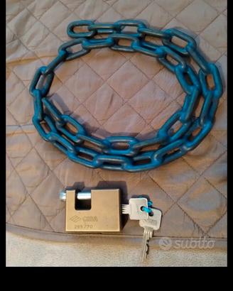 Catena per moto con lucchetto 