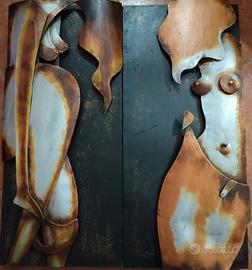 quadri coppia in ferro 