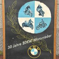 Manifesto 1923/1953 BMW cartello originale d'epoca