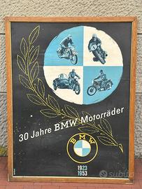 Manifesto 1923/1953 BMW cartello originale d'epoca