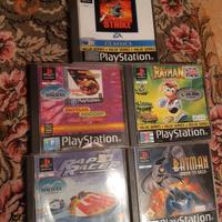 giochi ps1, batman, rayman, rapid racer, strike...