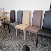 stock sedie ecopelle 