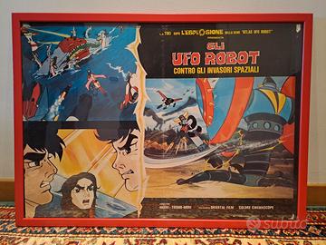 Rarissima locandina da cinema UFO ROBOT