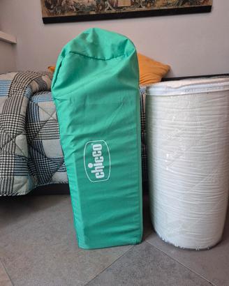 lettino campeggio chicco con materasso extra