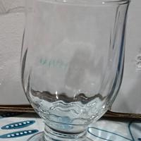 set da 6 calici in vetro decorato