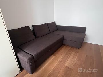 Divano Letto IKEA marrone con contenitore