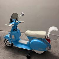 vespa elettrica px 150 celeste  per bambini