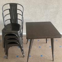 Set tavolo e 4 sedie