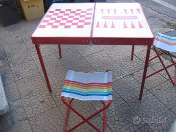 tavolino campeggio +seggioline