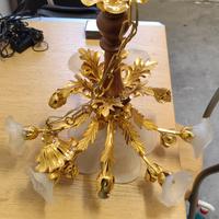 Lampadario in ottone