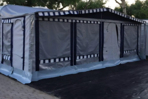 Veranda Mikitex completa verandino + cucinotto