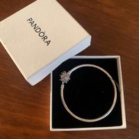 Pandora bracciale argento rigido 