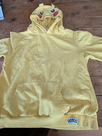 felpa pokemon con cappuccio orecchie 9-10 anni