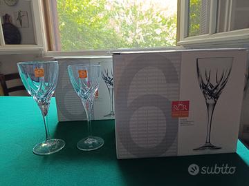Servizio di bicchieri in cristallo RCR