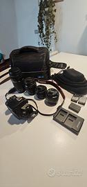  reflex Canon 250D + 4 obiettivi, come nuova 