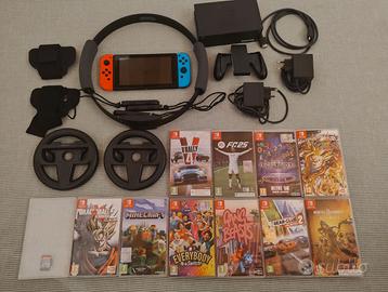 NINTENDO SWITCH COMPLETA CON 12 GIOCHI