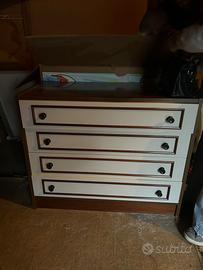 Cassettiera + 2 comodini