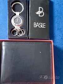 orologio portachiave + Portafoglio uomo Basile ver