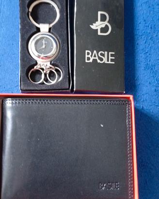 orologio portachiave + Portafoglio uomo Basile ver