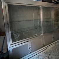 Vetrina illuminata Alluminio 3x 2,20